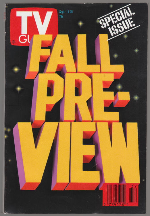 TV Guide #2007 September 1991 front cover