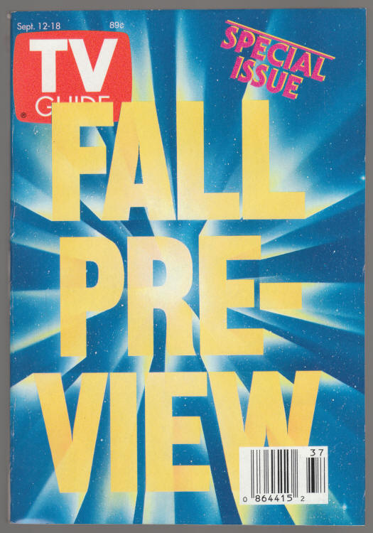TV Guide #2059 September 1992 front cover