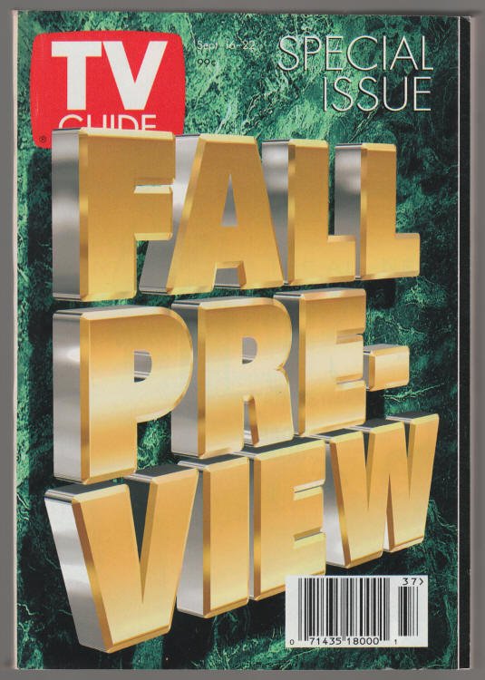 TV Guide #2216 September 1995 front cover