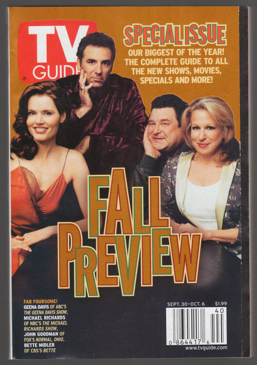 TV Guide #2479 September 2000 front cover