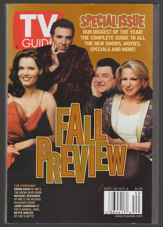 TV Guide #2479 September 2000 front cover