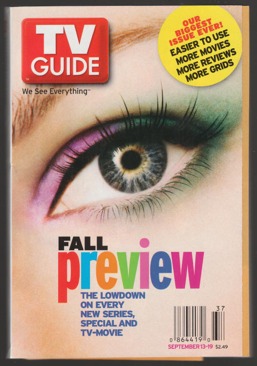 TV Guide #2633 September 2003 front cover