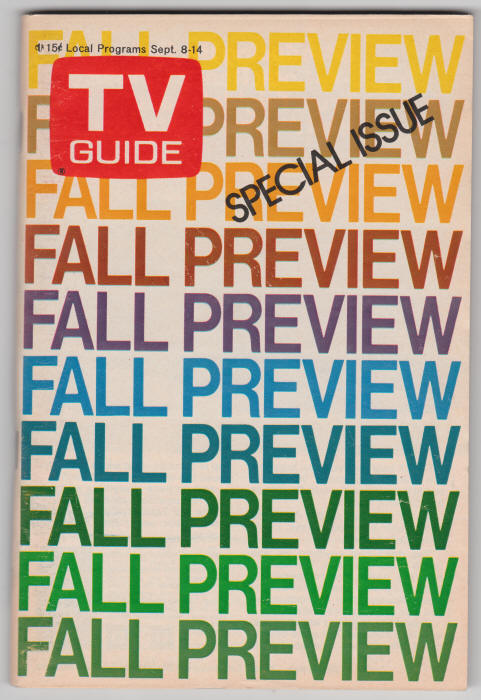 TV Guide 567 1067 September 8-14, 1973 front cover