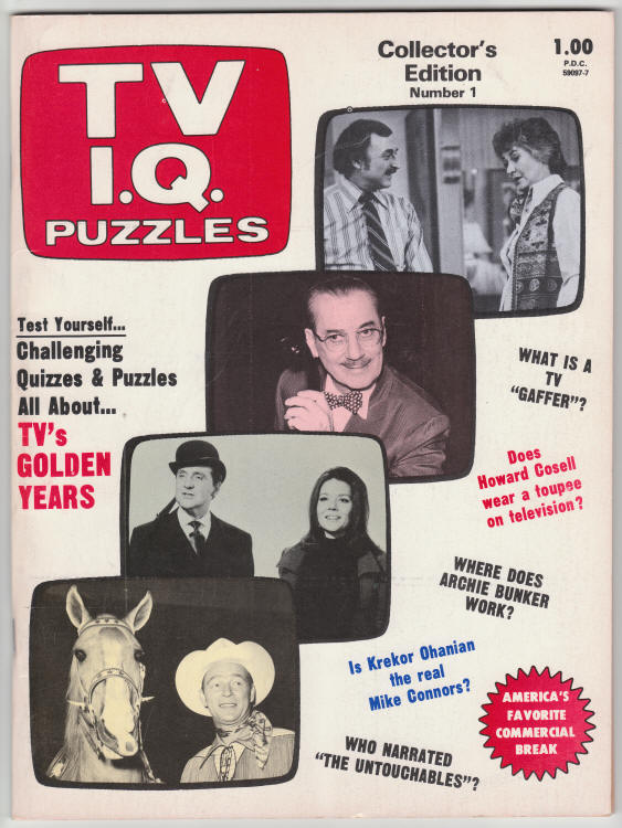 TV IQ Puzzles #1 front cover