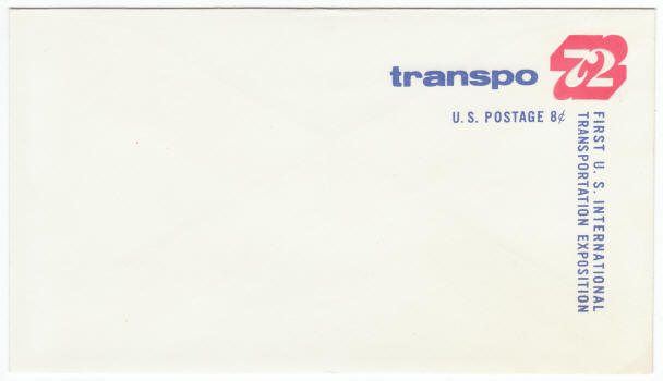 1972 First US International Transportation Exposition Scott U565 cover