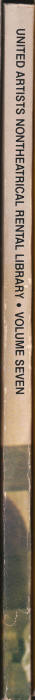 United Artists UA16 Film Rental Library Catalog Volume 7 spine