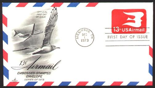 Scott #UC47 Embossed Airmail Stamp First Day Cover
