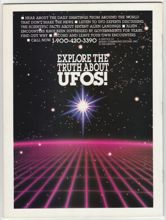 UFO Universe #6 back cover