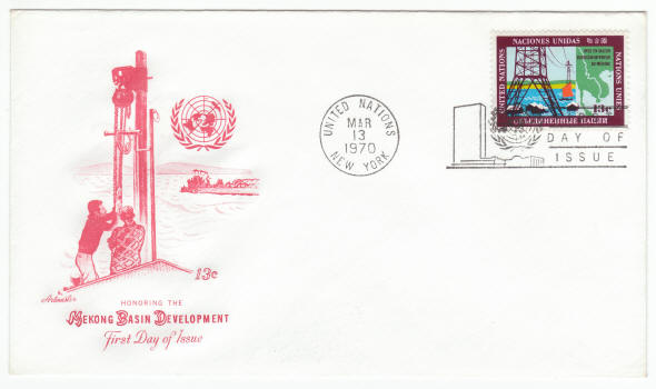UNNY #206 Mekong Basin Development First Day Cover