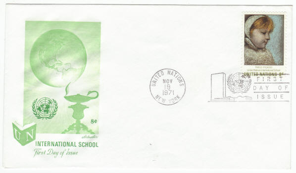 UNNY #224 Pablo Picasso UN International School First Day Cover