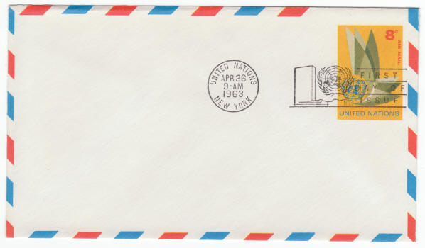 UNNY #UC6 Air Mail Stationary First Day Cover