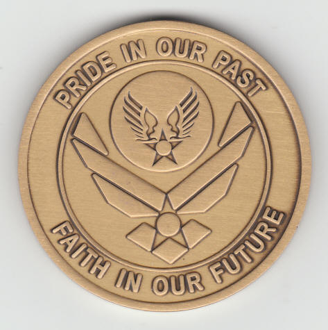 United States Air Force Memorial 2004 Challenge Coin reverse