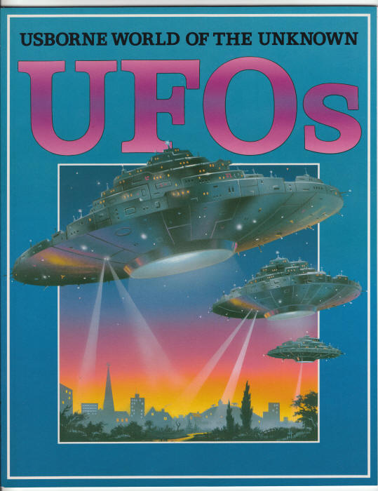 Usborne World Of The Unknown UFOs Ted Wilding White cover
