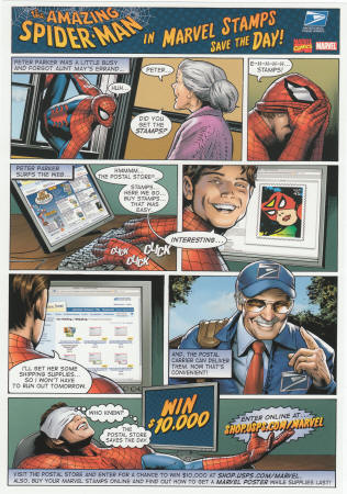 Amazing Spider-Man USPS Marvel Stamps Promo