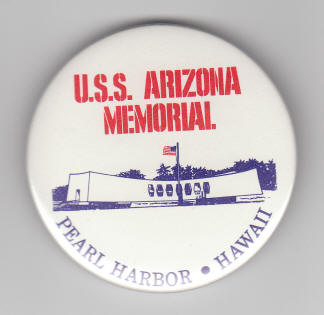 USS Arizona Memorial Pearl Harbor Button