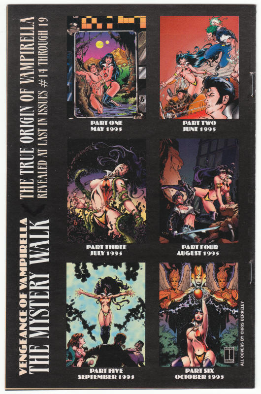 Vengeance Of Vampirella The Mystery Walk Mini-Comic back cover