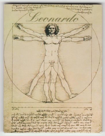 Leonardo da Vinci's Vitruvian Man Magnet