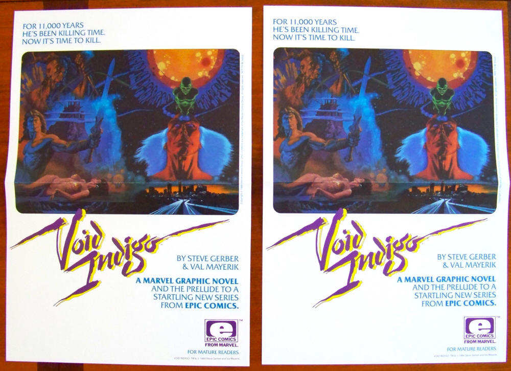 Void Indigo Epic Comics Promo Posters