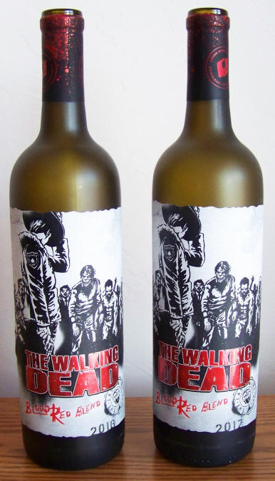 The Walking Dead Blood Red Blend Wine Bottles front