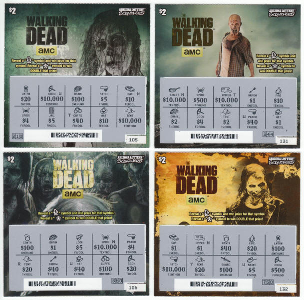 The Walking Dead Lottery Scratchers