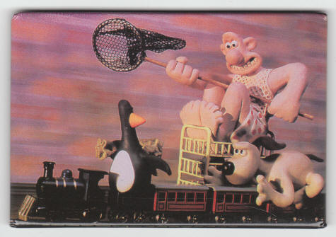 MWG18 Wallace, Gromit and Feathers McGraw Magnet
