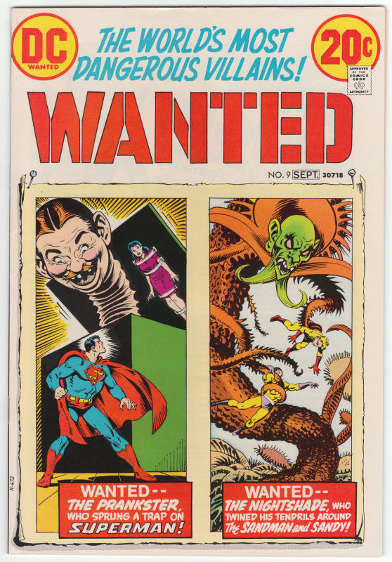 Wanted The Worlds Most Dangerous Villains #9 front cover