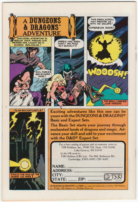 Warlord #61 back cover