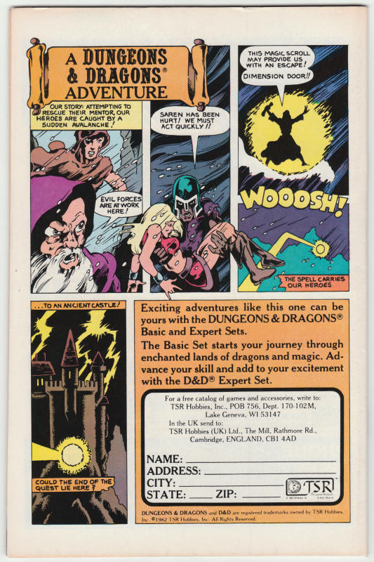 Warlord Annual #1 back cover