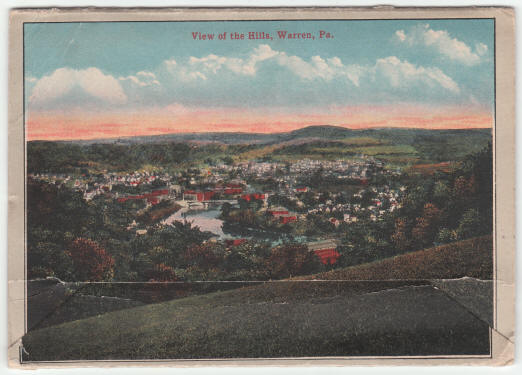 1926 Warren Pennsylvania Souvenir Folder back