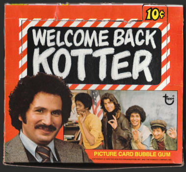 1976 Topps Welcome Back Kotter Wax Pack Box