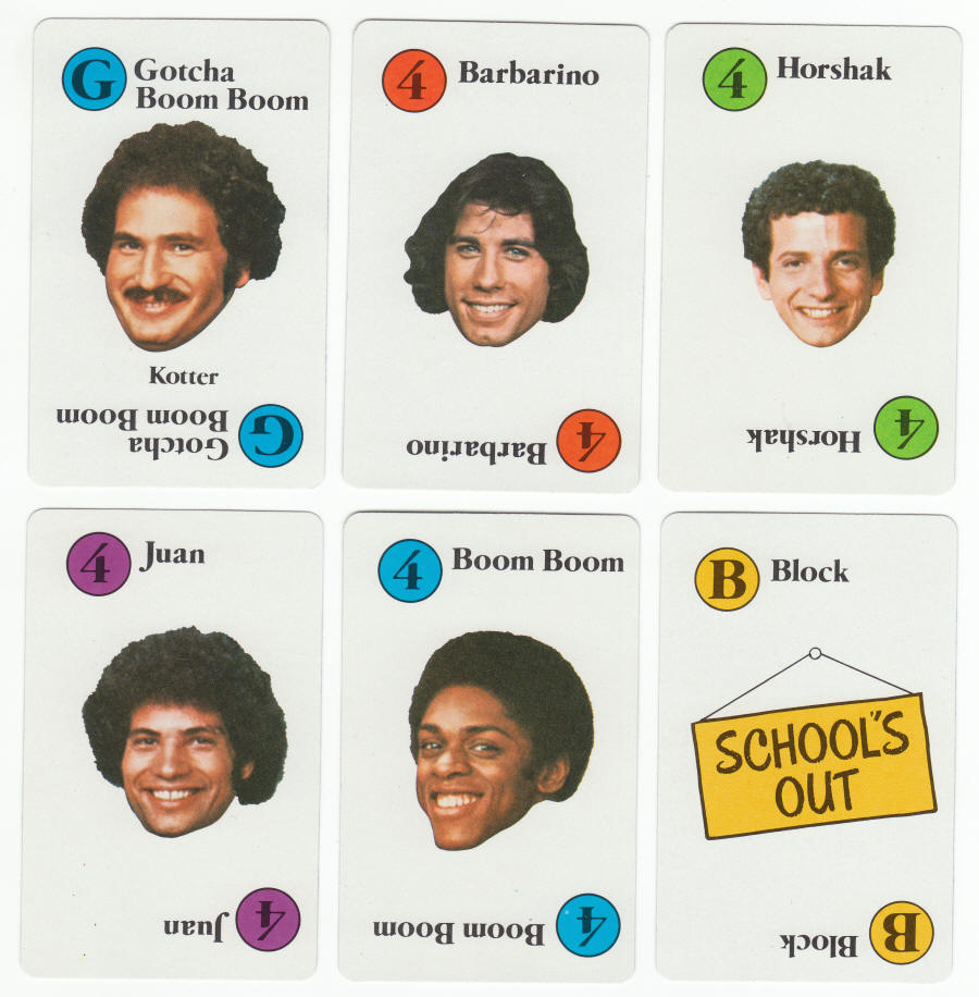Welcome Back Kotter Card Game Cards