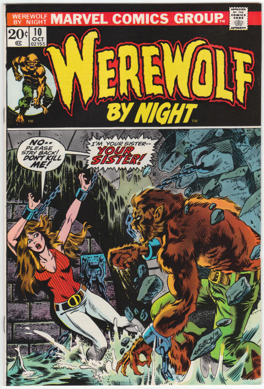 Werewolf By Night #10 front cover