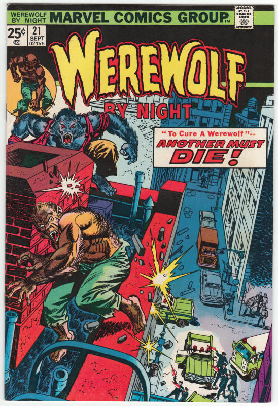 Werewolf By Night #21 front cover