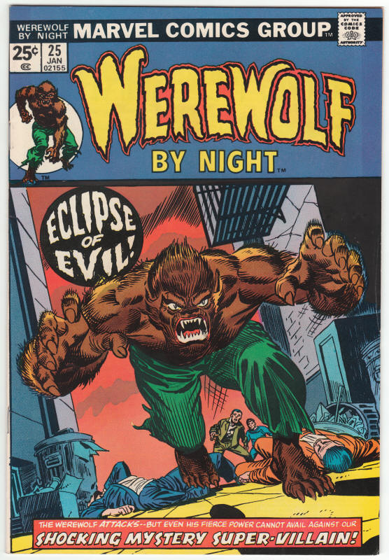 Werewolf By Night #25 front cover