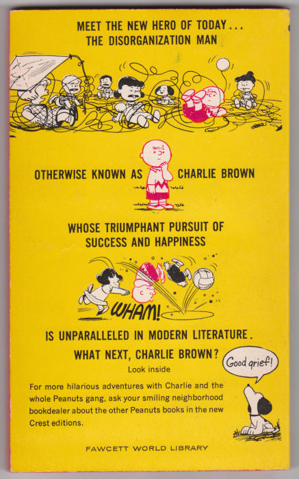What Next Charlie Brown back cover