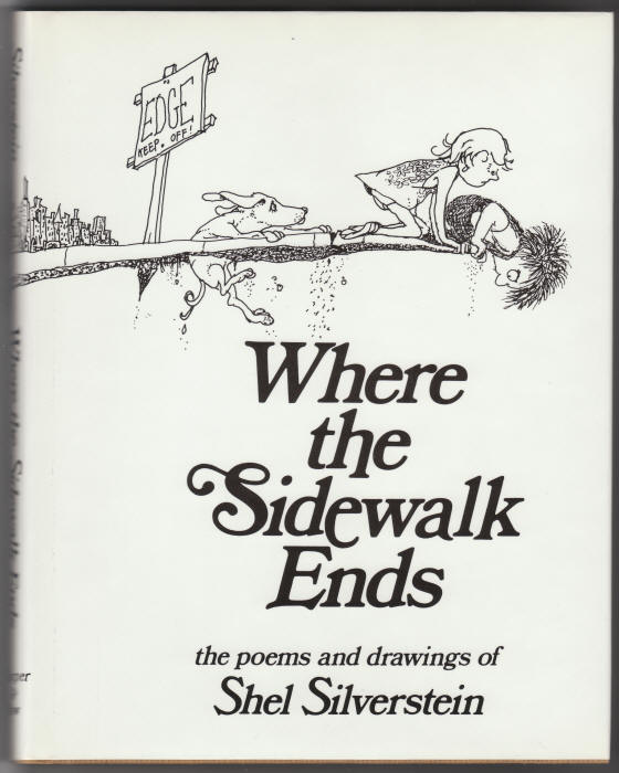 Where The Sidewalk Ends Shel Silverstein front cover