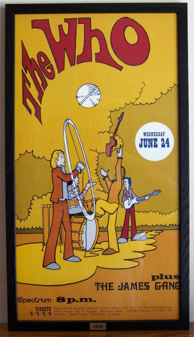 The Who 1970 Concert Poster Reprint