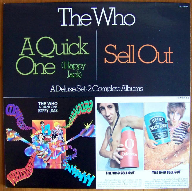 The Who A Quick One Happy Jack Sell Out Twofer Album jacket front