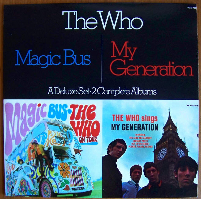 The Who Magic Bus My Generation Twofer Album jacket front