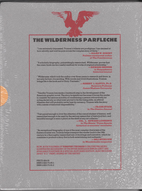 The Wilderness Parfleche Limited Edition back slipcase cover