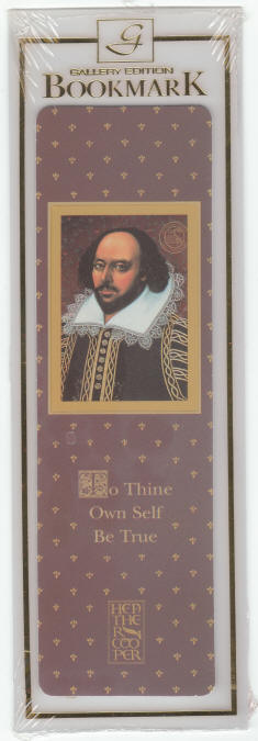 William Shakespeare Bookmark