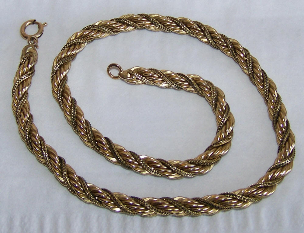 Winard Vintage Gold Filled Choker Necklace