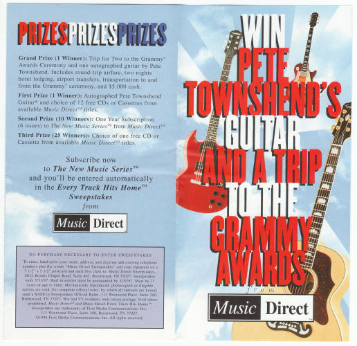 Win Pete Townshends Guitar Flyer outside