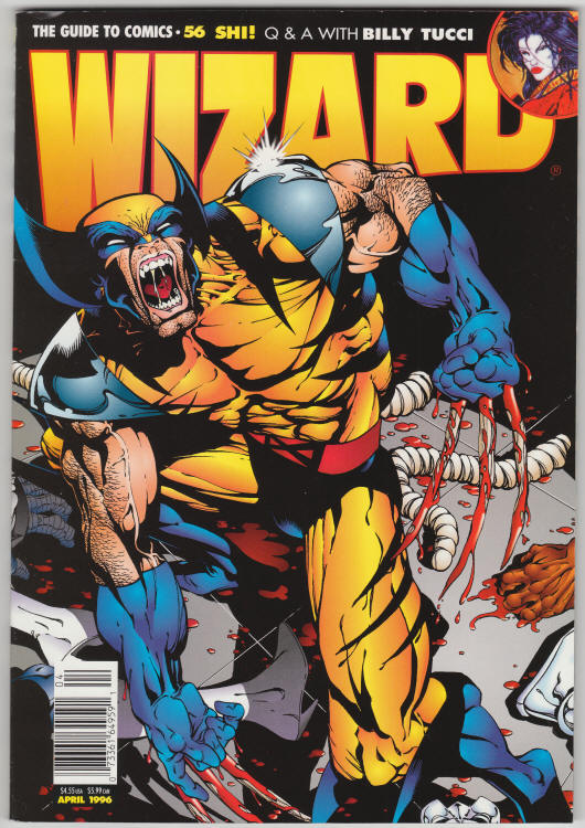 Wizard #56 Wolverine front cover