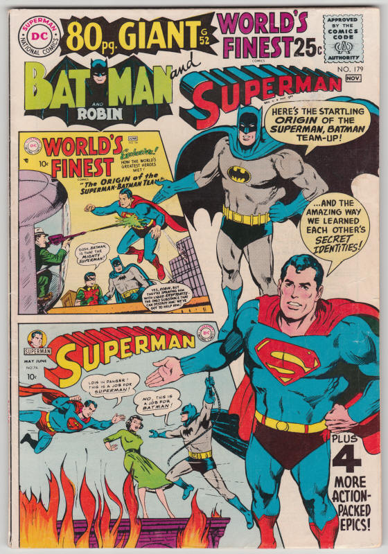 Worlds Finest Comics #179 front cover