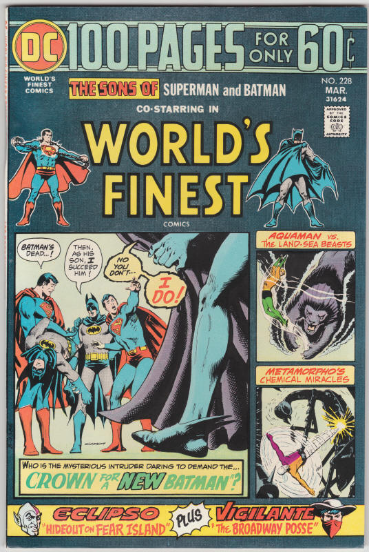 Worlds Finest Comics #228 front cover