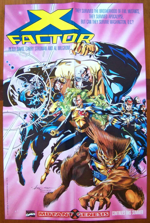 X Factor Marvel Comics Promo Poster