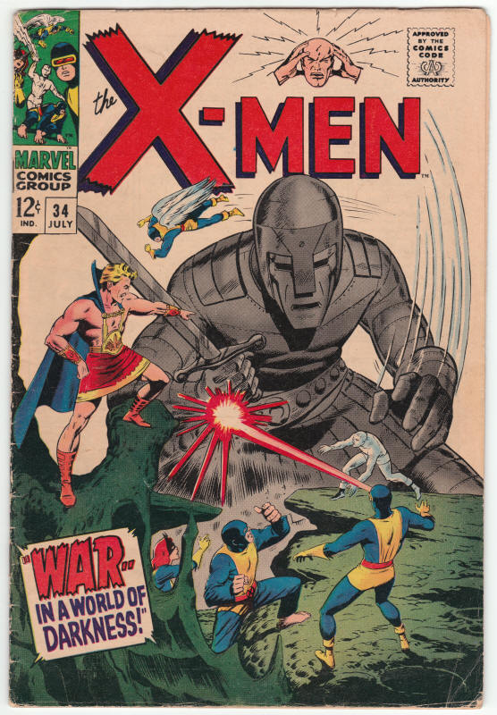 X-Men #34 front cover