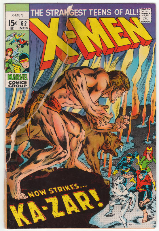 X-Men #62 front cover