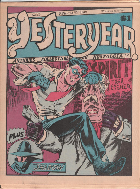 Yesteryear #59 Will Eisner Spirit front cover